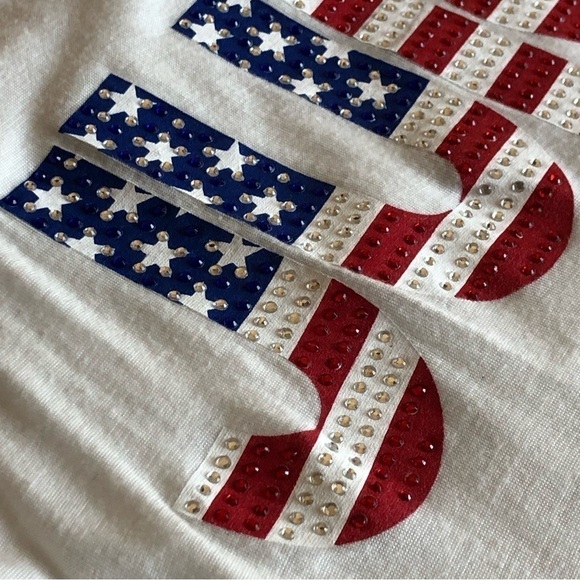 Juicy Couture Embellished Flag Graphic Racerback Tank Top - Picture 4 of 10